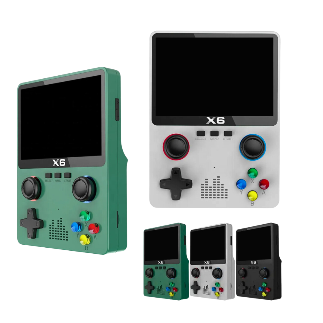 Consola de Juegos Portátil X6 con Pantalla IPS de 3,5”