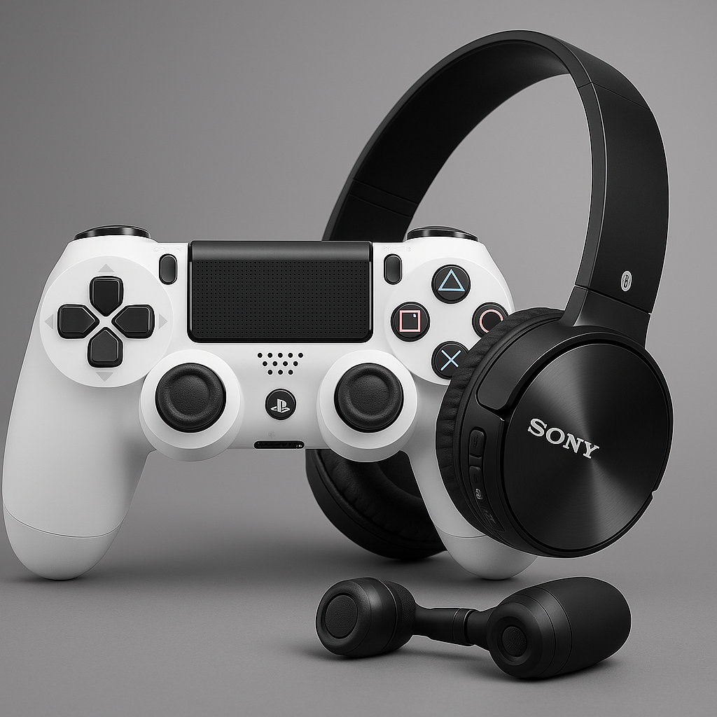 Combo PS4 + Audífonos – Precisión, Comodidad y Potencia de Sonido