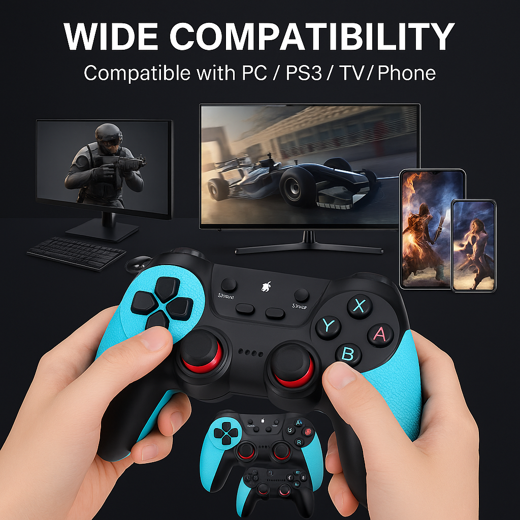 Control Inalámbrico Doble 2.4 G – Juego en Pareja Sin Límites