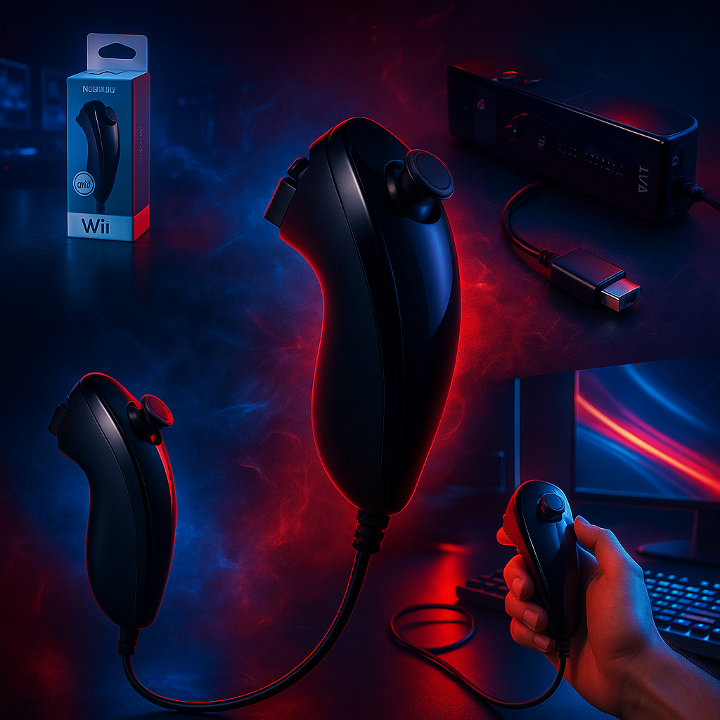 Control Nunchuck Wii – Precisión Clásica, Jugabilidad Inigualable