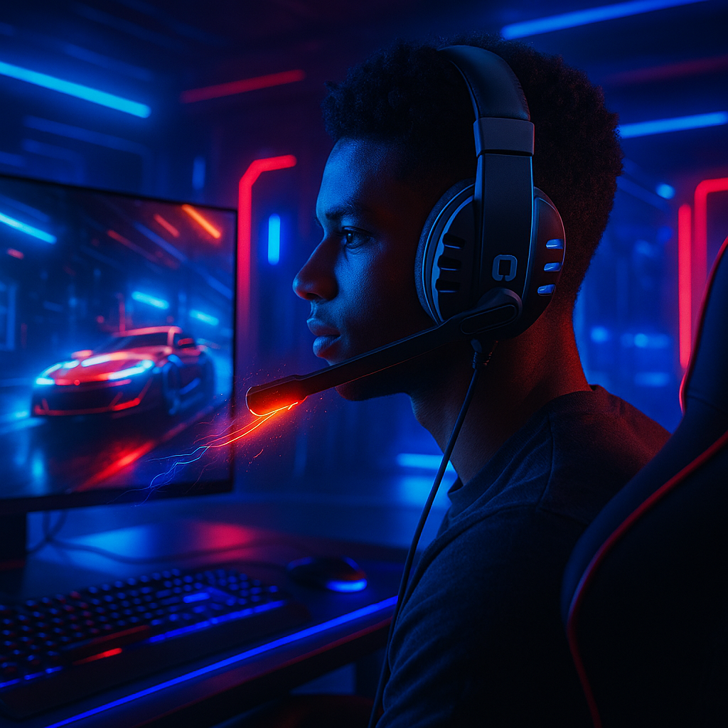 Audífonos Gamer KOMC B21 – Audio Potente, Precisión Gamer y Estilo NeonX