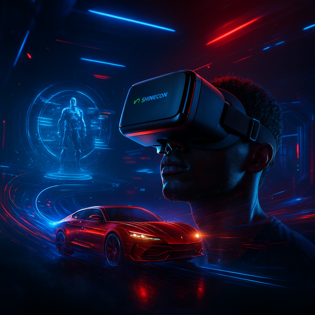 Gafas de Realidad Virtual VR Shinecon M6 – Vive la Inmersión Total con NeonX