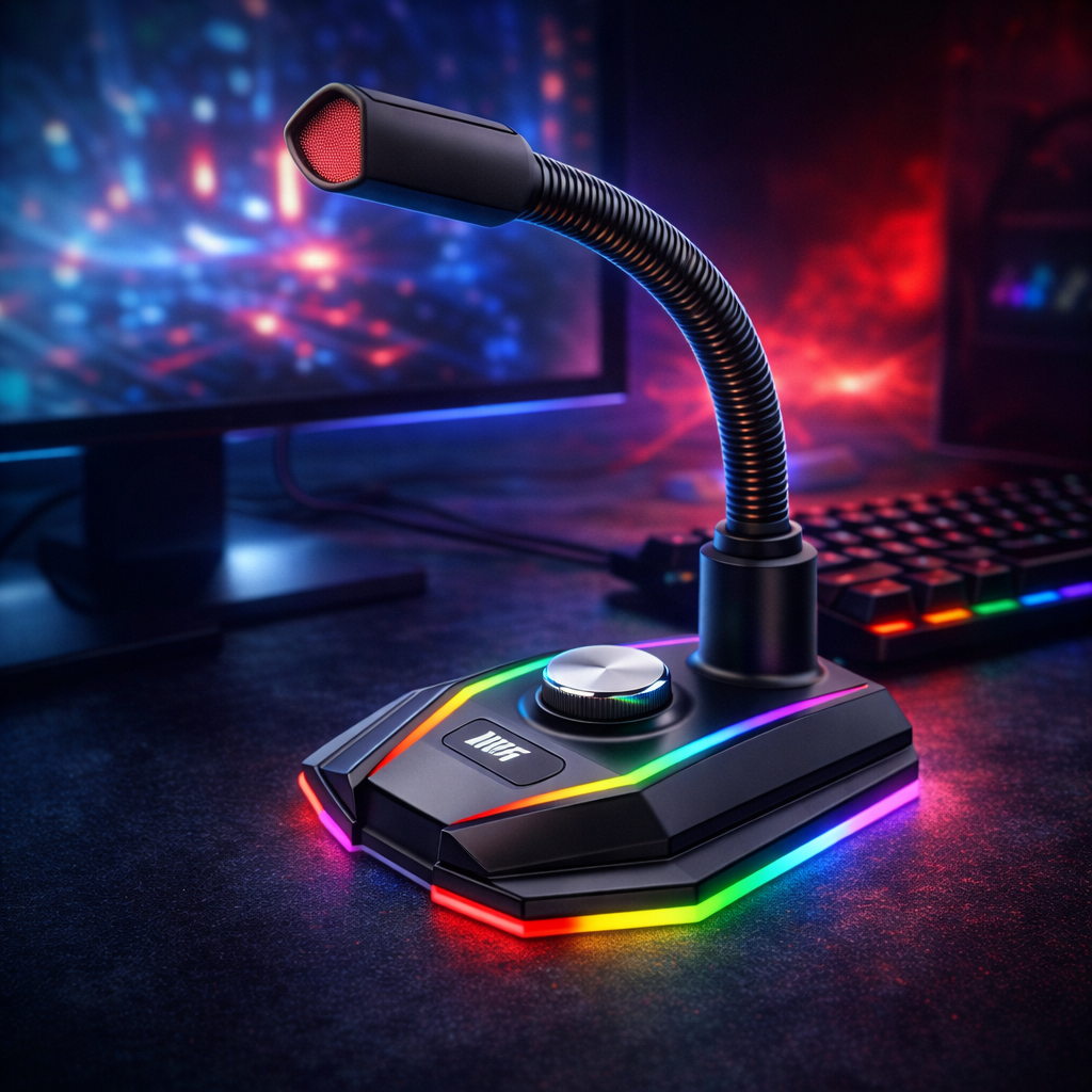 Micrófono Gamer RGB NeonX – Precisión, Estilo y Dominio Total en Cada Partida