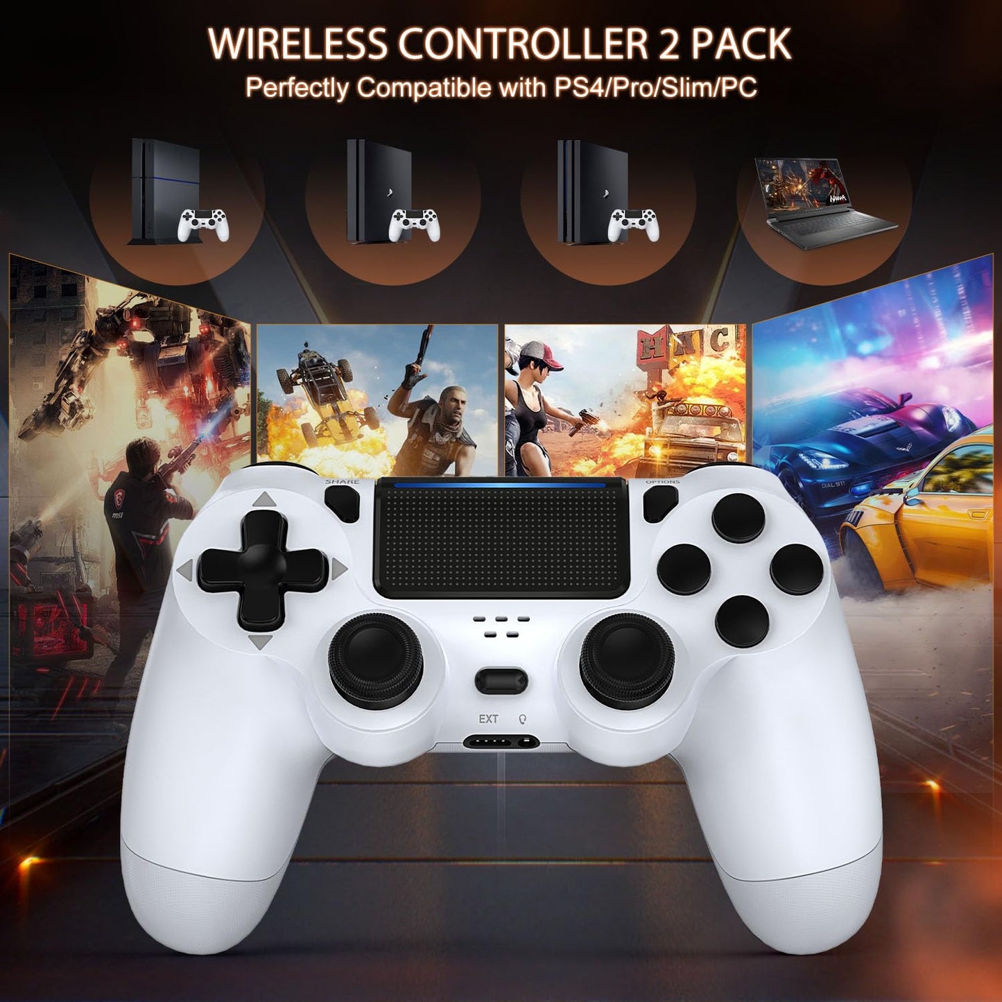 Combo PS4 + Audífonos – Precisión, Comodidad y Potencia de Sonido