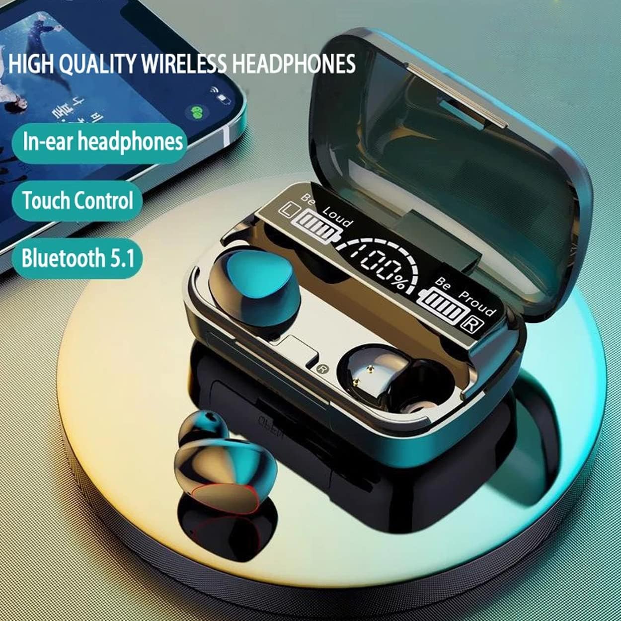 Combo Smartwatch Y68 + Audífonos M10