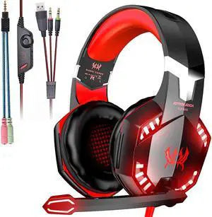 Audífonos Gamer Kotion G9000 Pro con Micrófono y Luz LED