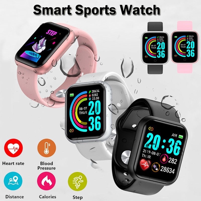 Combo Smartwatch Y68 + Audífonos M10