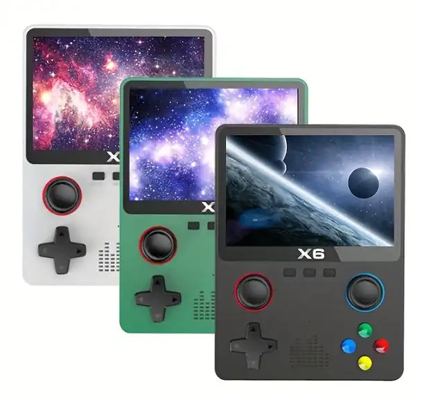 Consola de Juegos Portátil X6 con Pantalla IPS de 3,5”