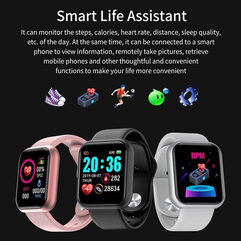 Combo Smartwatch Y68 + Audífonos M10