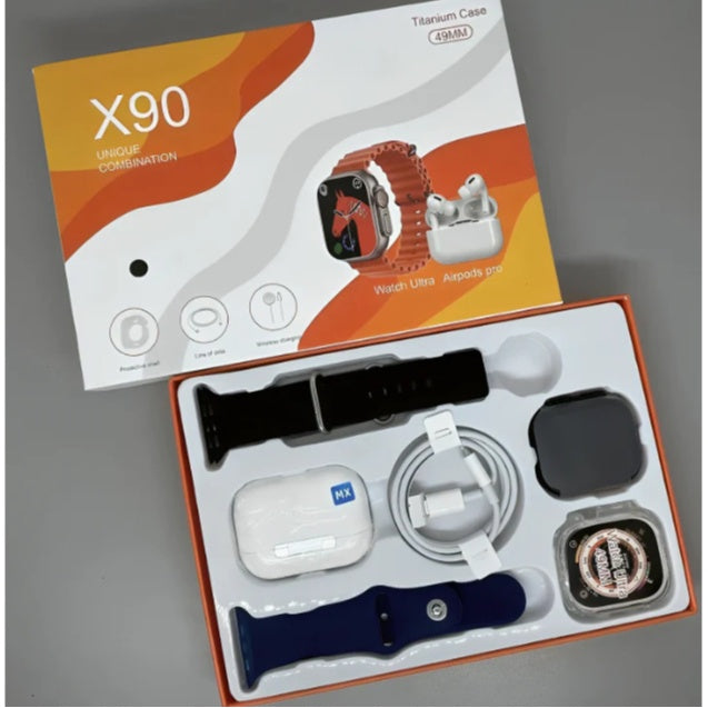Combo Smartwatch X9 + AirPods + Accesorios Premium