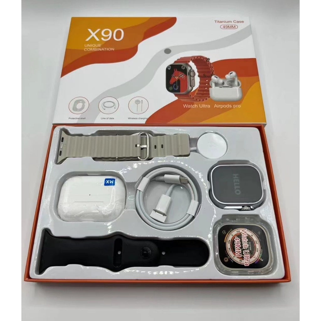 Combo Smartwatch X9 + AirPods + Accesorios Premium