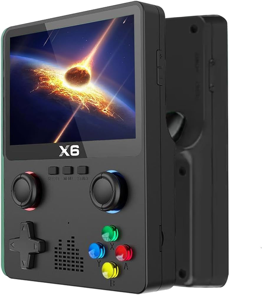 Consola de Juegos Portátil X6 con Pantalla IPS de 3,5”