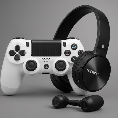 Combo PS4 + Audífonos – Precisión, Comodidad y Potencia de Sonido