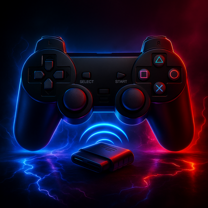 Control Inalámbrico PS2 – El Renacer del Clásico, con Estilo NeonX