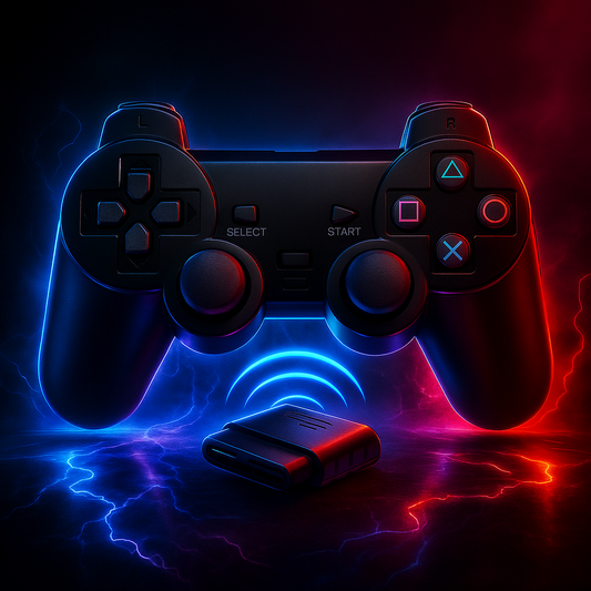 Control Inalámbrico PS2 – El Renacer del Clásico, con Estilo NeonX