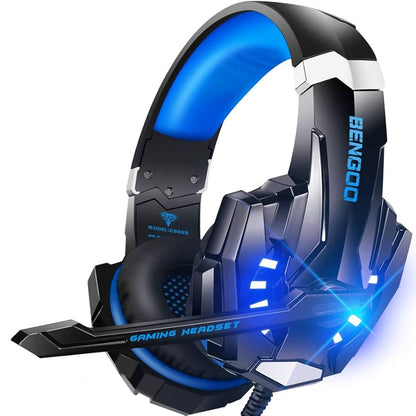 Audífonos Gamer Kotion G9000 Pro con Micrófono y Luz LED