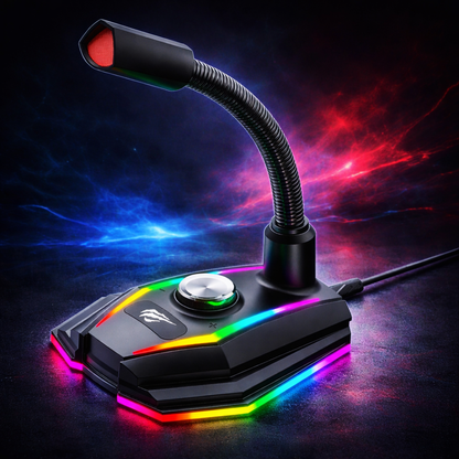 Micrófono Gamer RGB NeonX – Precisión, Estilo y Dominio Total en Cada Partida
