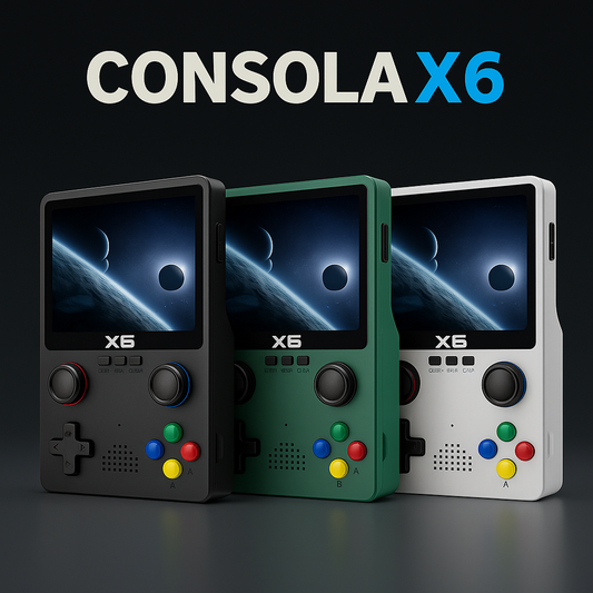 Consola de Juegos Portátil X6 con Pantalla IPS de 3,5”