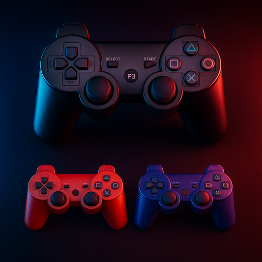 Control Inalámbrico PS3 – Juega Retro con Precisión y Estilo NeonX