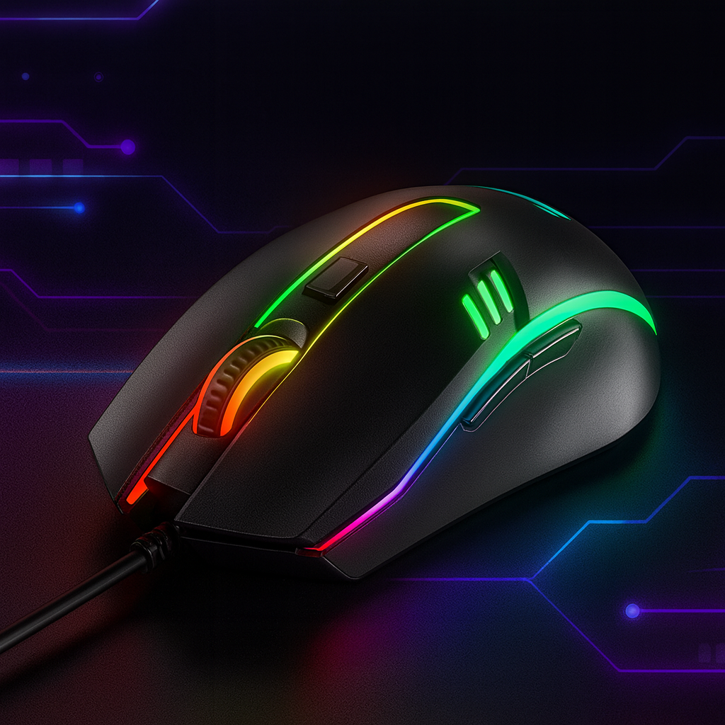 Mouse Gamer X3 – Precisión, Velocidad y Estilo Futurista