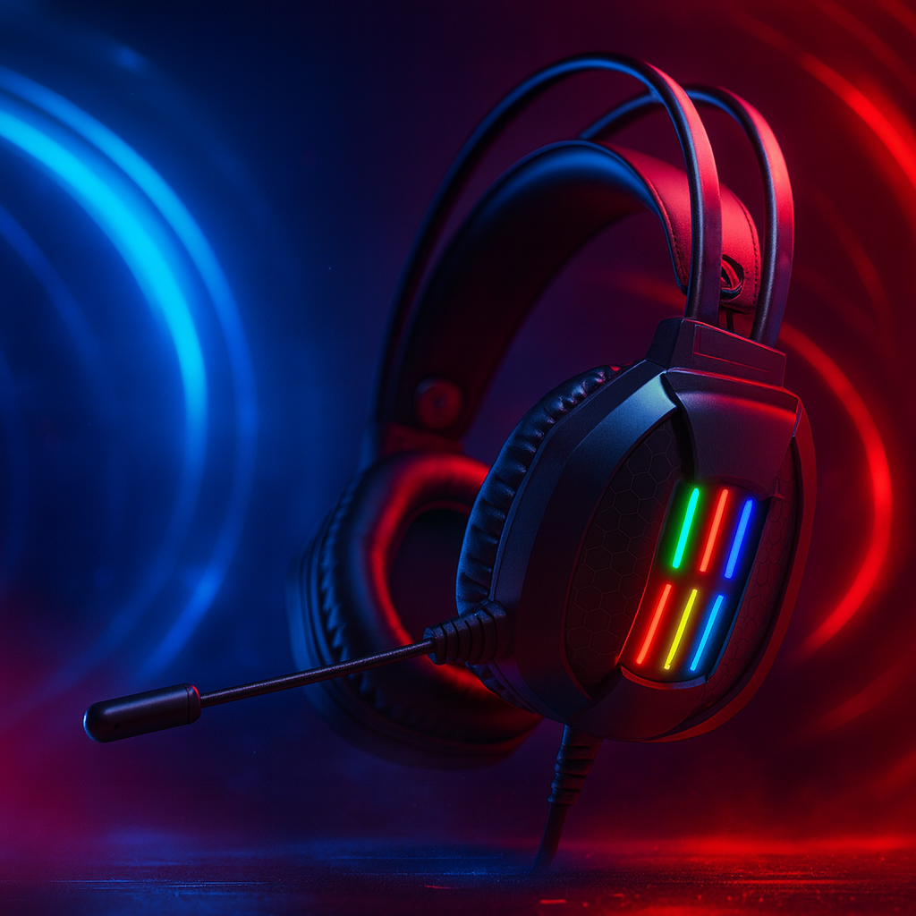 Audífonos Gamer Weibo G10 – Precisión, Potencia y Estilo Futurista NeonX