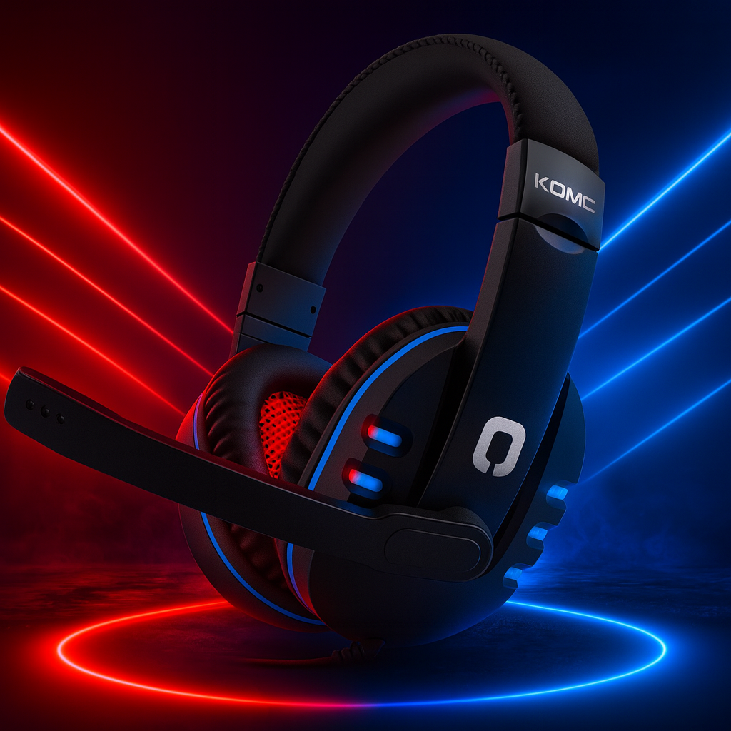 Audífonos Gamer KOMC B21 – Audio Potente, Precisión Gamer y Estilo NeonX