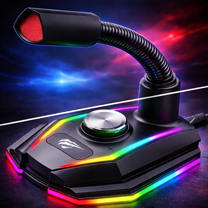 Micrófono Gamer RGB NeonX – Precisión, Estilo y Dominio Total en Cada Partida