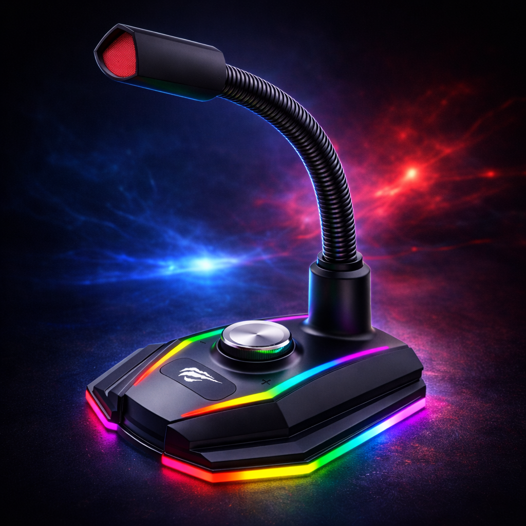Micrófono Gamer RGB NeonX – Precisión, Estilo y Dominio Total en Cada Partida