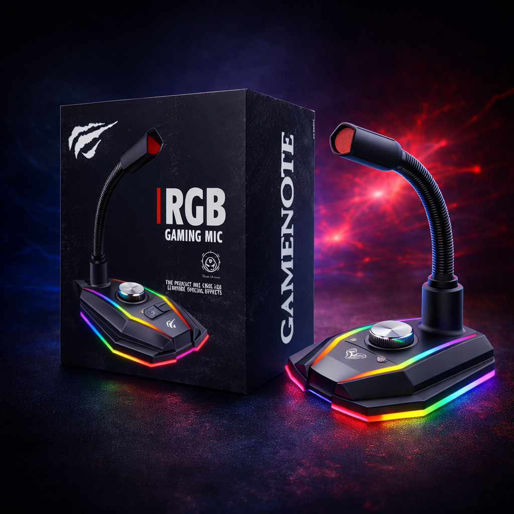 Micrófono Gamer RGB NeonX – Precisión, Estilo y Dominio Total en Cada Partida