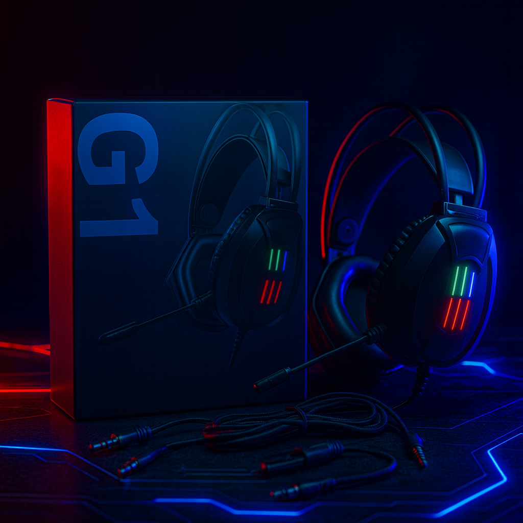 Audífonos Gamer Weibo G10 – Precisión, Potencia y Estilo Futurista NeonX