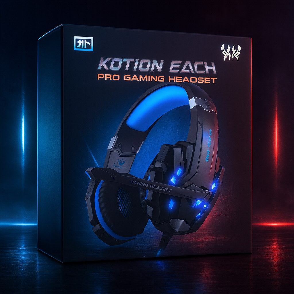 Audífonos Gamer Kotion Each G9000 – Potencia, Confort y Estilo Gamer