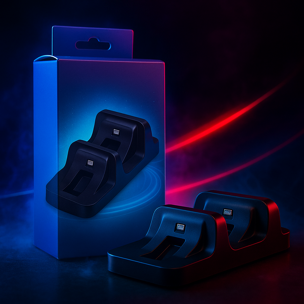 Base Cargador DOBE Dual – Estación de Carga Definitiva para PS4