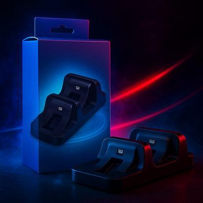 Base Cargador DOBE Dual – Estación de Carga Definitiva para PS4