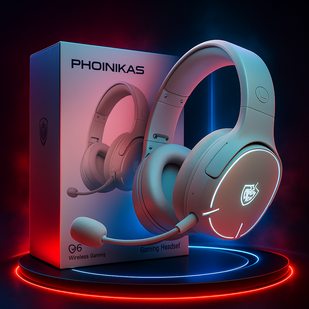 Audífonos Gamer Inalámbricos YOTMS Q6s – Potencia, Flexibilidad y Sonido Profesional