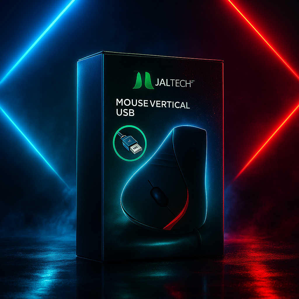 Mouse Vertical D2 Cable – Control Ergonómico, Precisión Gamer