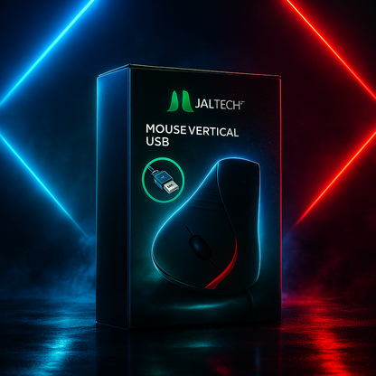 Mouse Vertical D2 Cable – Control Ergonómico, Precisión Gamer