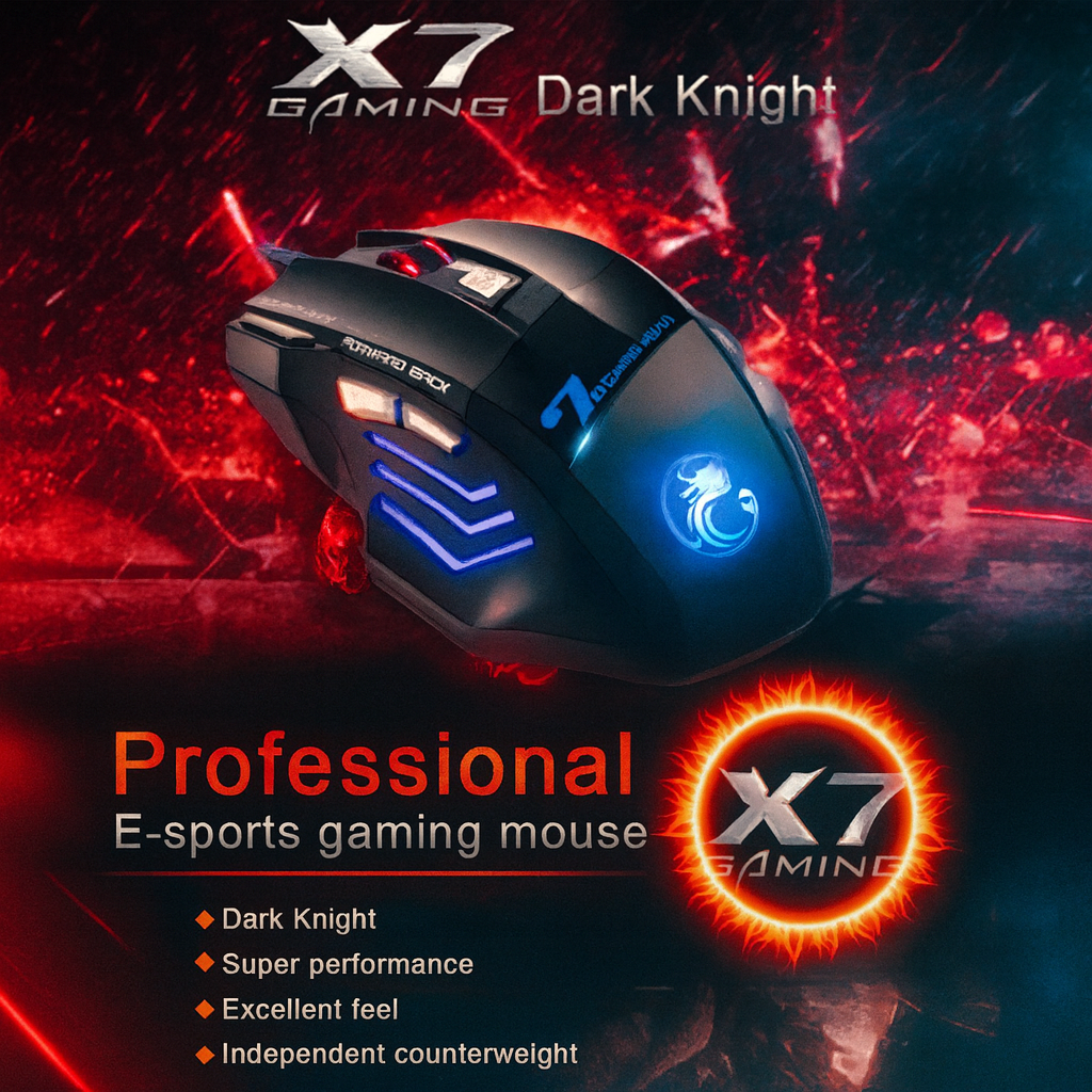 Mouse Gamer X7 – Precisión y Potencia para el Gamer Profesional