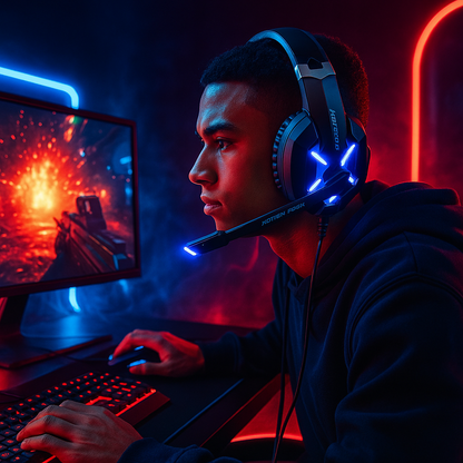 Audífonos Gamer Kotion Each G9000 – Potencia, Confort y Estilo Gamer