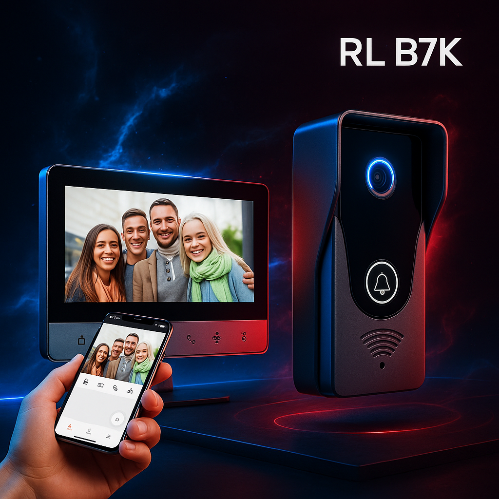 Video Portero Citófono RL B7K – Seguridad Inteligente, Control Total y Estilo